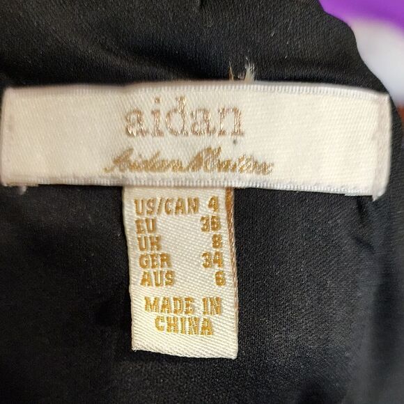 Aidan Mattox Black With Good Sequin Illusion Dress - Picture 12 of 17